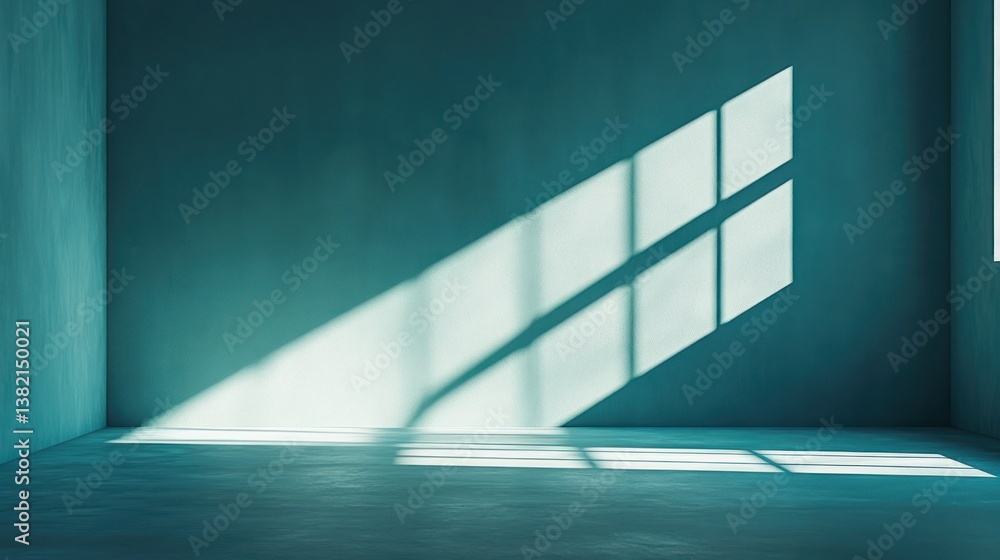 Fototapeta premium Empty room with sunlight