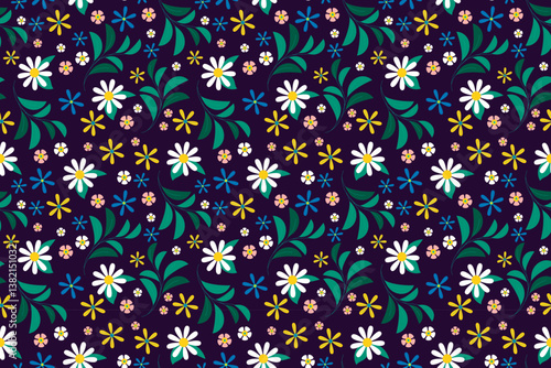 florals pattern. hand drawn florals vector background.
