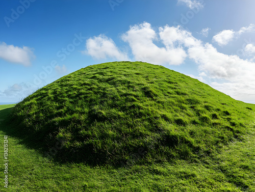 Lush Green Hill Landscape Photo