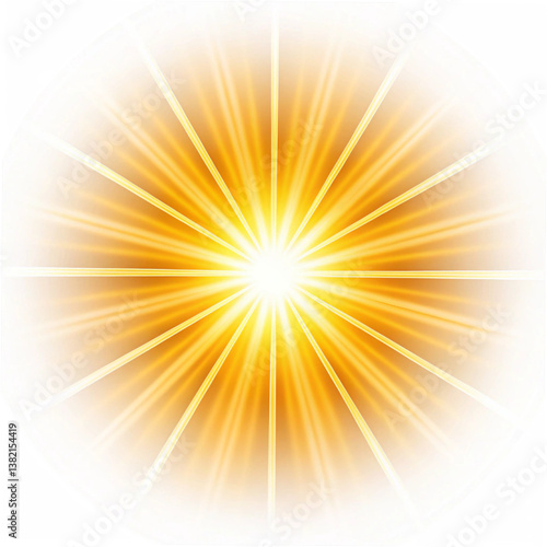 Wallpaper Mural Bright Golden Rays of Light Emanating from a Central Point Creating a Stunning Visual Effect transparent background Generative AI Torontodigital.ca