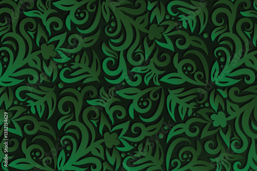 florals pattern. hand drawn florals vector background.