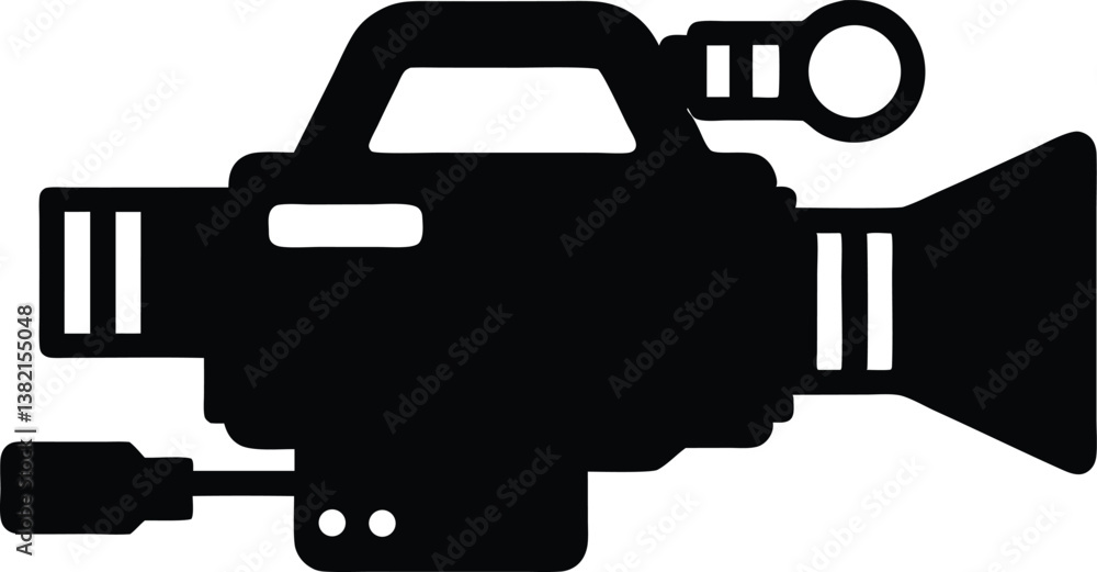 Video Camera silhouette vector,old camera clip art Video Camera silhouette vector,old camera clip art