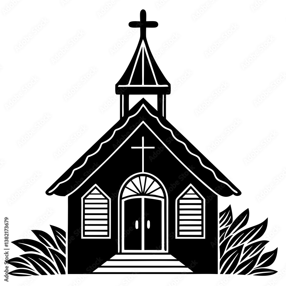 church icon vector church icon vector