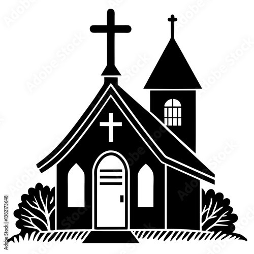 church icon vector