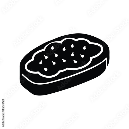 bruschetta vector illustration