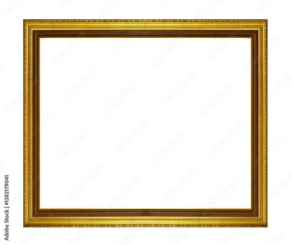 Old golden photo frame Old golden photo frame