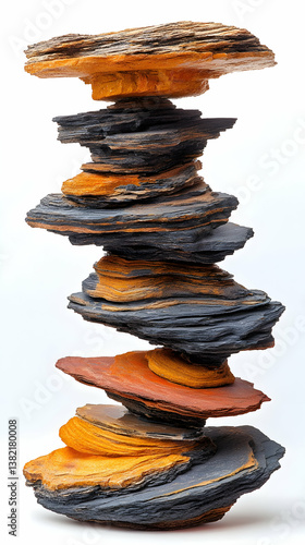 Obraz na płótnie Balanced Stone Stack Abstract Image w salonie