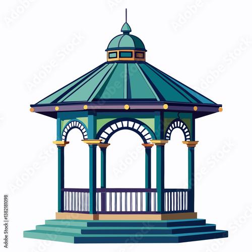 illustration of a wooden house