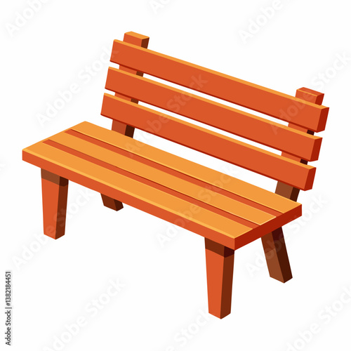 wooden park bench