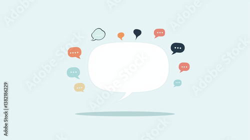 Speech Bubbles: A vibrant a...