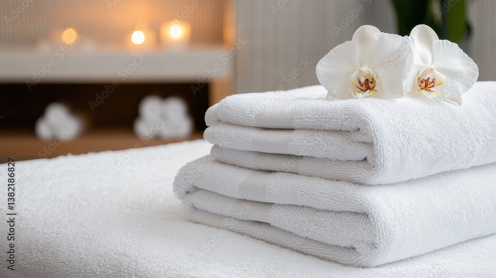 Neatly Stacked Soft Towels in Vibrant Colors Creating a Cozy Atmosphere Neatly Stacked Soft Towels in Vibrant Colors Creating a Cozy Atmosphere