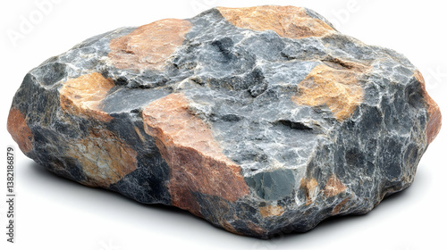 Gray and Brown Rough Rock 3D Render