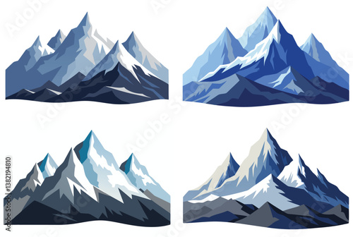 vector illustration of mountain landscape