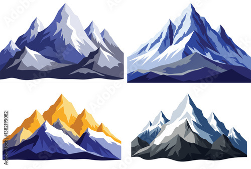 vector illustration of mountain landscape