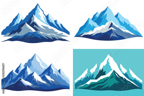 vector illustration of mountain landscape