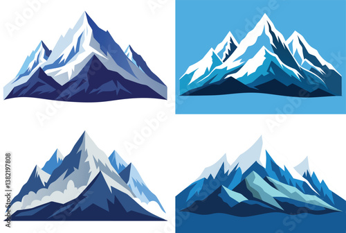 vector illustration of mountain landscape