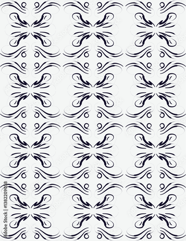 Fototapeta premium seamless pattern with floral elements