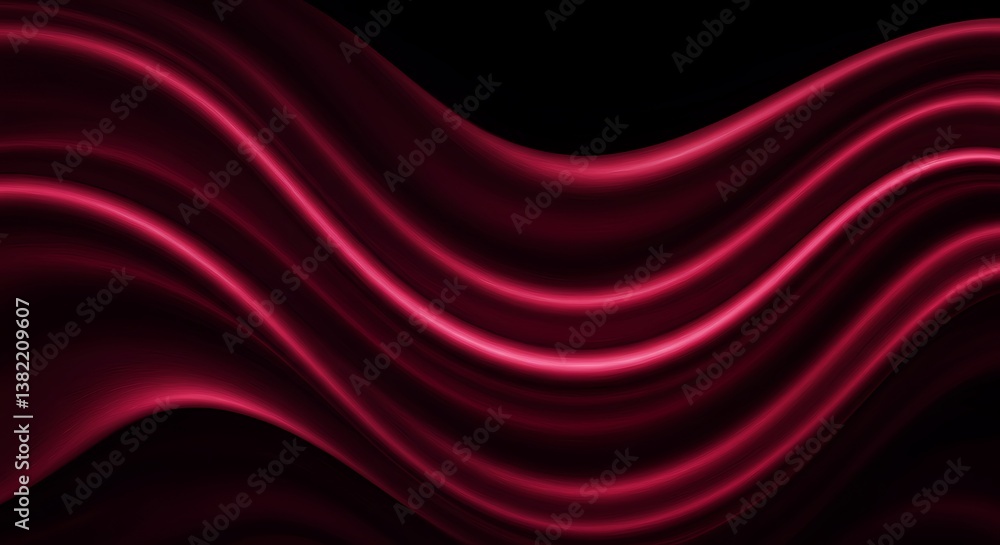 Obraz premium Crimson Flow AI Generated