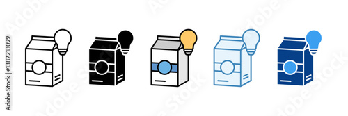 Packaging Innovation Icon Set Multiple Style Collection
