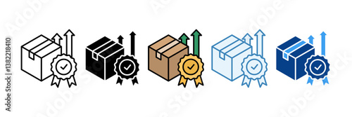 Brand Equity Icon Set Multiple Style Collection