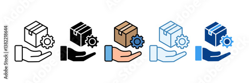 Brand Management Icon Set Multiple Style Collection