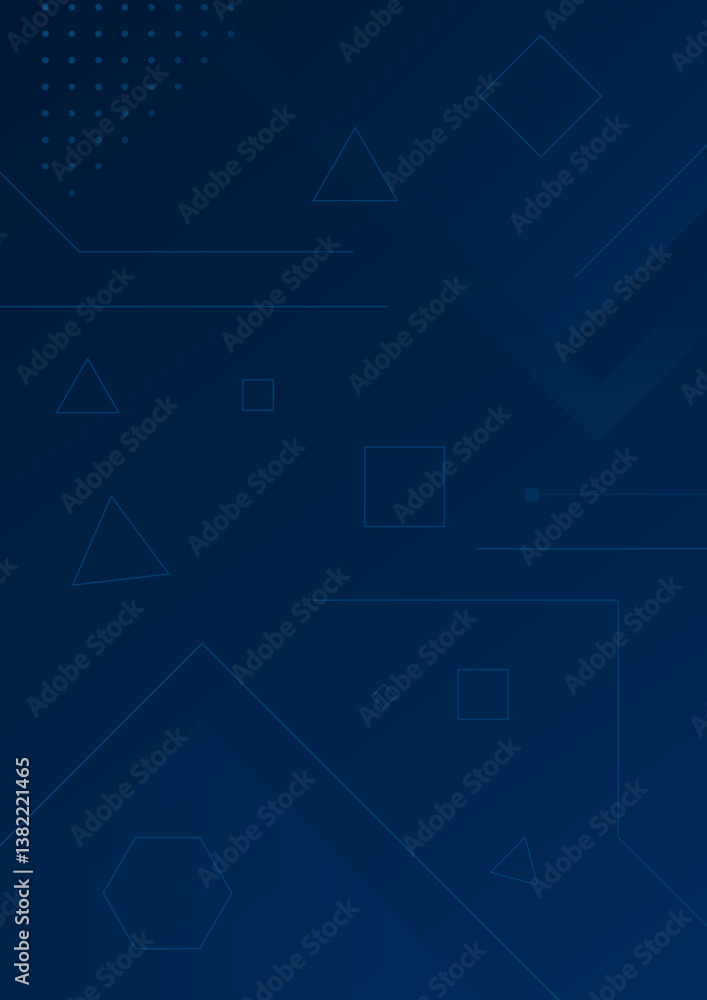 Professional Abstract Tech Geometric Background in Dark Blue Minimal Style Professional Abstract Tech Geometric Background in Dark Blue Minimal Style