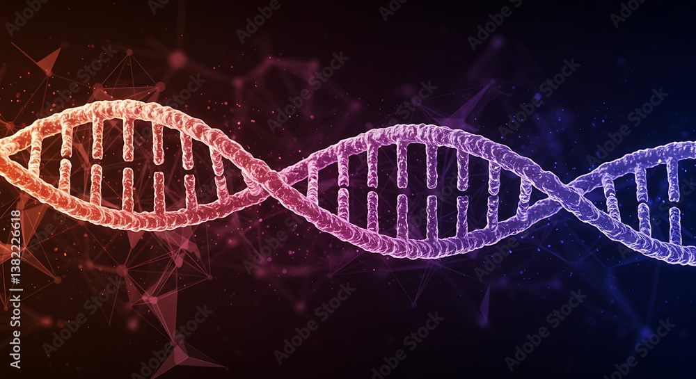 Obraz premium DNA Helix in Lab Setting