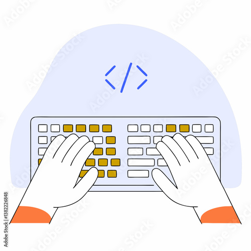 Hacker in Action: A hacker silhouette typing on a laptop with green code, symbolizing cybercrime. Ideal for cybersecurity awareness.