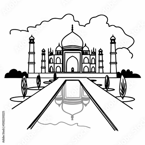 taj mahal agra india