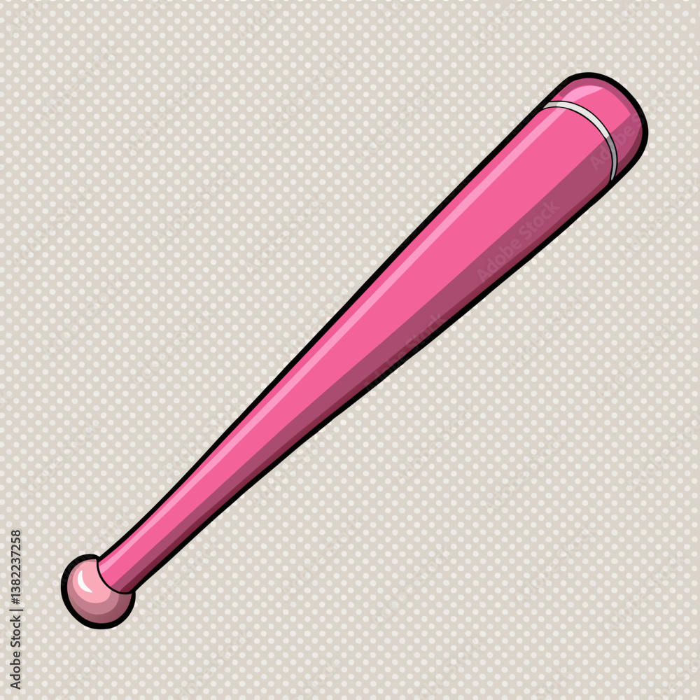 vector illustration of a baseball bat