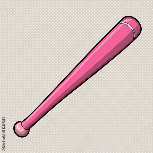 Obraz na płótnie vector illustration of a baseball bat w salonie