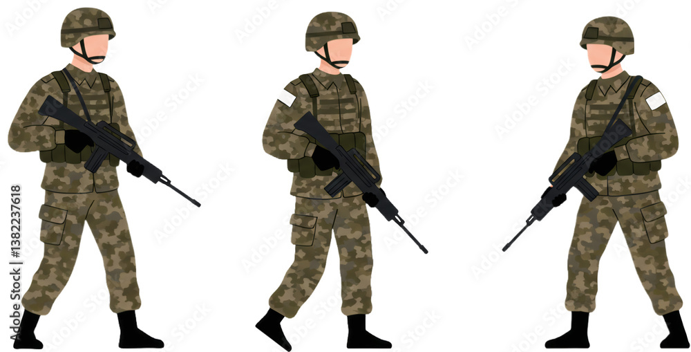 Obraz premium korean soldier