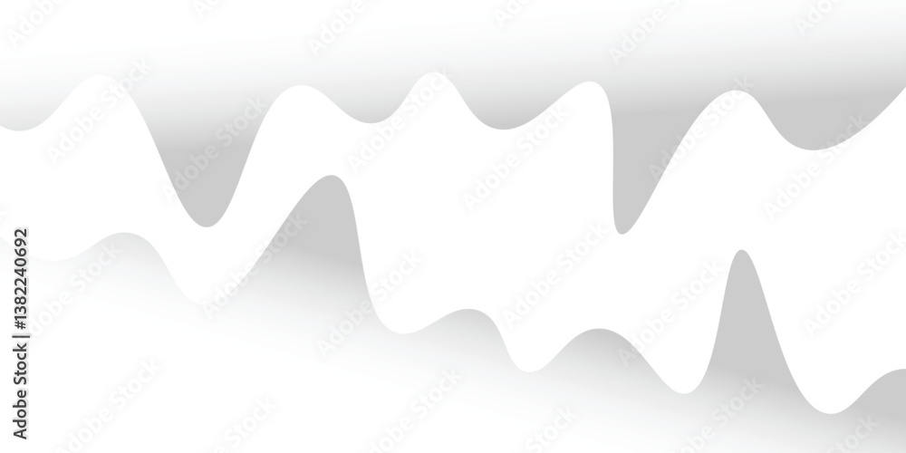 Obraz premium white wave gradient background abstract elegant up down