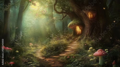 A hidden path in the enchanted woods