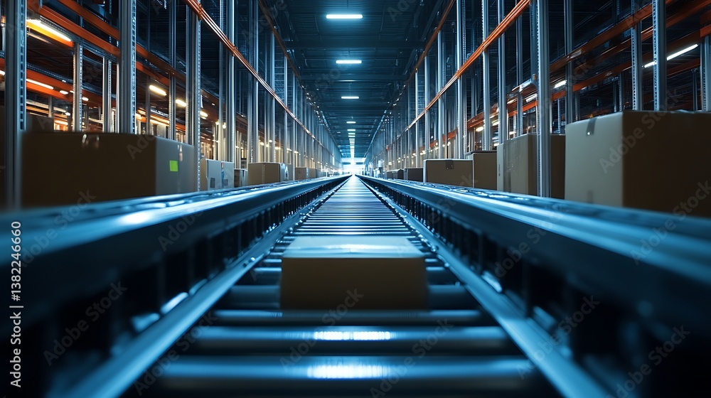 Obraz premium light trails on the bridge