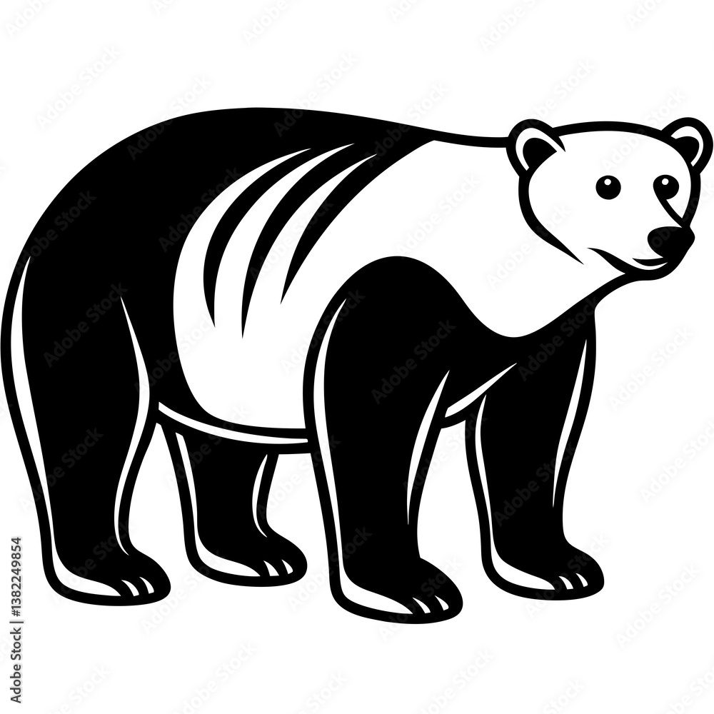 vector illustration of a polar bear vector illustration of a polar bear
