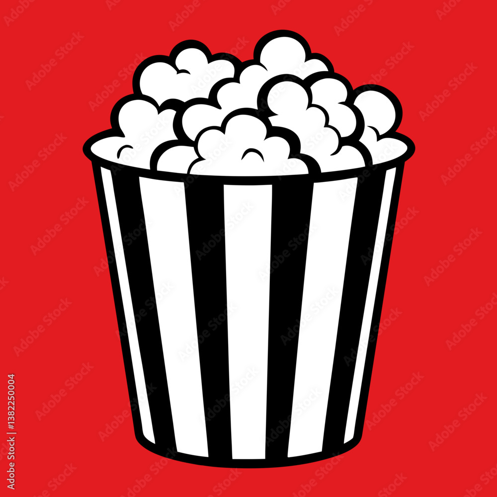 popcorn in a white bucket