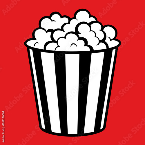 Obraz na płótnie popcorn in a white bucket w salonie