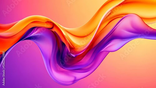 Bright abstract gradient animation with smooth waves