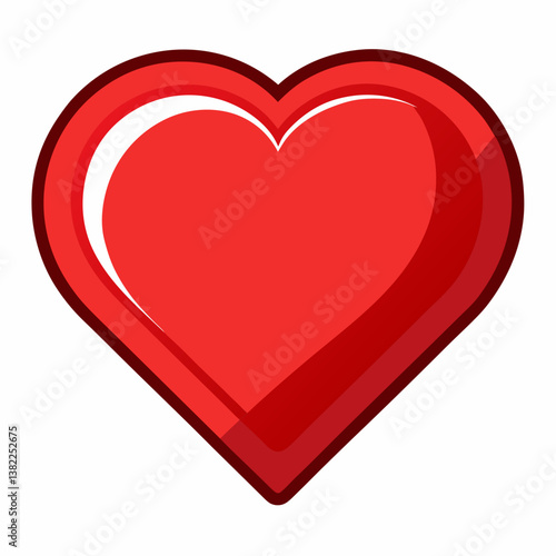 Free Download red heart isolated on white - GFXLoad