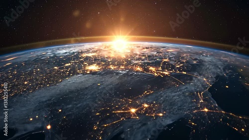 planet earth in space