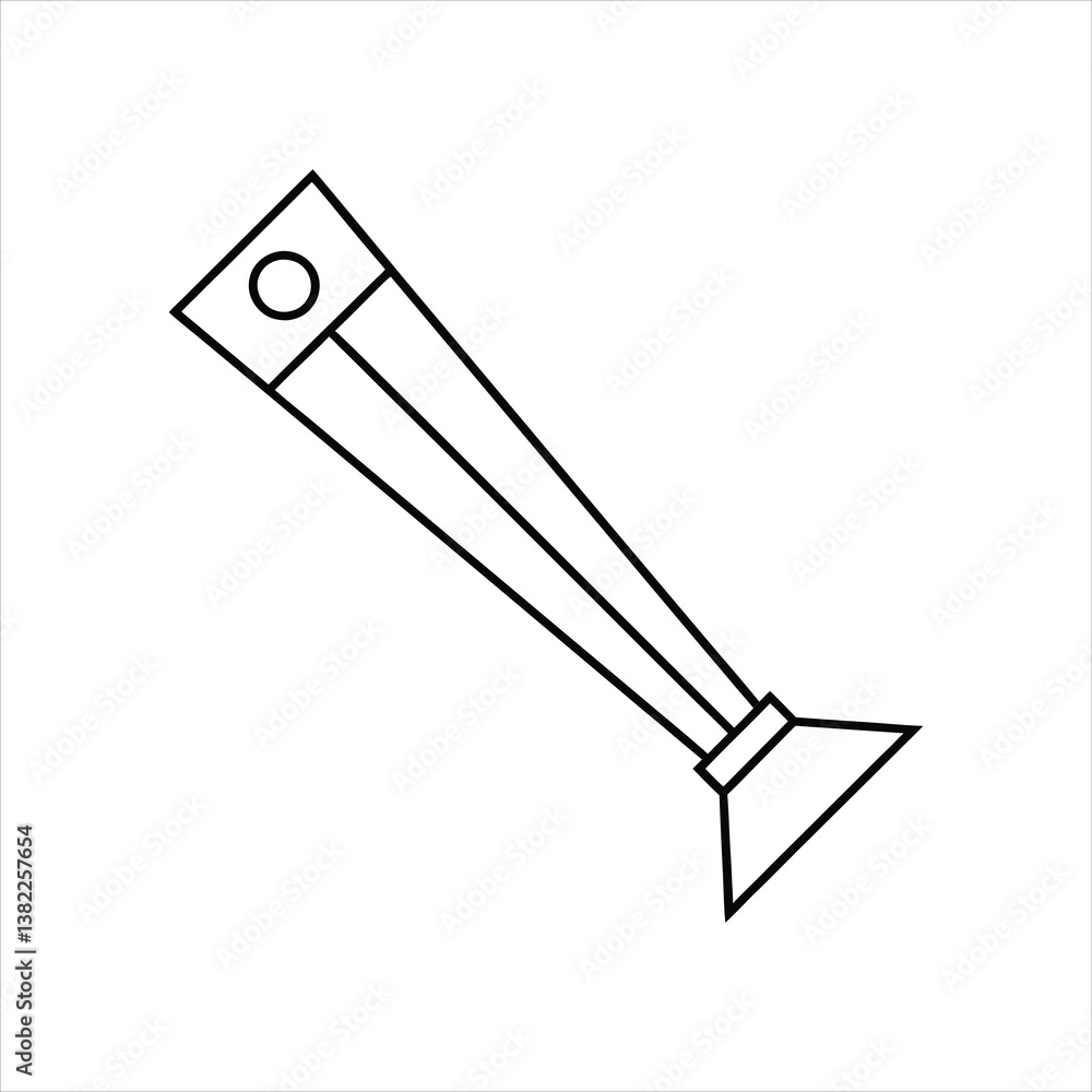 Laser Symbol Icon Vector Illustration in Thin Line Style Laser Symbol Icon Vector Illustration in Thin Line Style