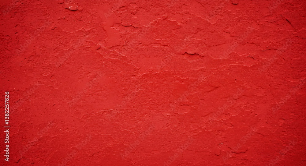 Obraz premium Crimson Textures A Red Wall's Whisper Deep Red Abstract Textured Scarlet Surface Crimson Depth Fiery Red Hues Rustic Red Canvas AI Generated