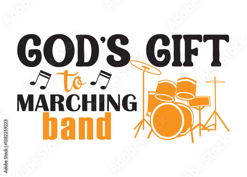 Gods gift Marching band vector, Gods gift Marching band clipart, Gods gift Marching band silhouette
