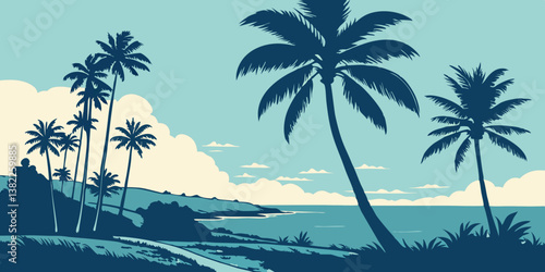 Blue sky blue skies palm trees Jamaica peace tranquility views
