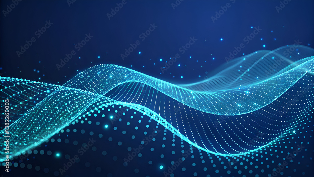 Futuristic Digital Wave Background – Abstract Data Flow & AI Aesthetics Futuristic Digital Wave Background – Abstract Data Flow & AI Aesthetics