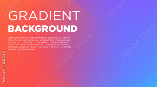 Vibrant gradient background