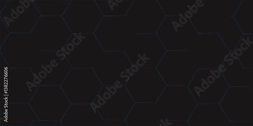 Abstract pattern with hexagonal white and gray technology line paper background. geometric mesh cell texture. modern futuristic  vector surface grid  tile and mosaic background