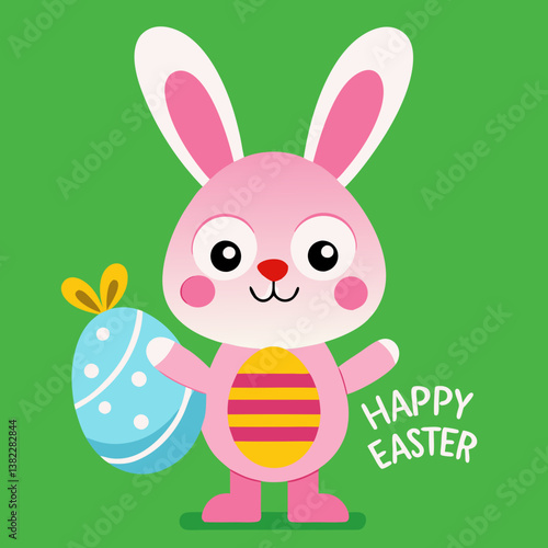 easter bunny with egg