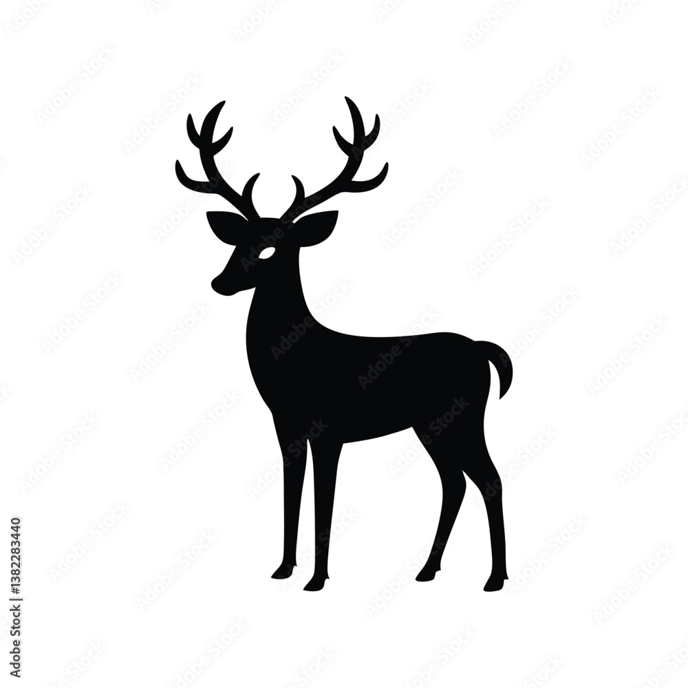 Fototapeta premium deer silhouette vector